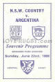 New South Wales Country Argentina 1986 memorabilia